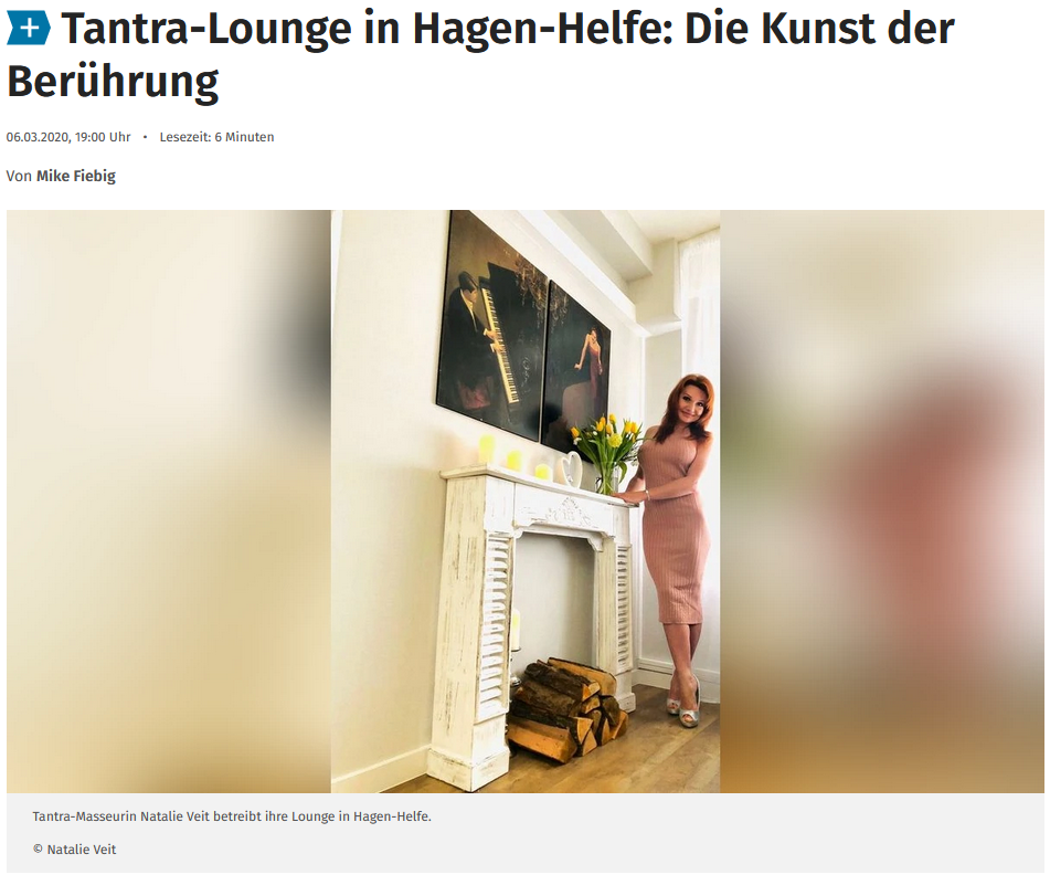 Bericht in der Westfalenpost über Tantra Massage Salon - Vaina Massagen Hagen